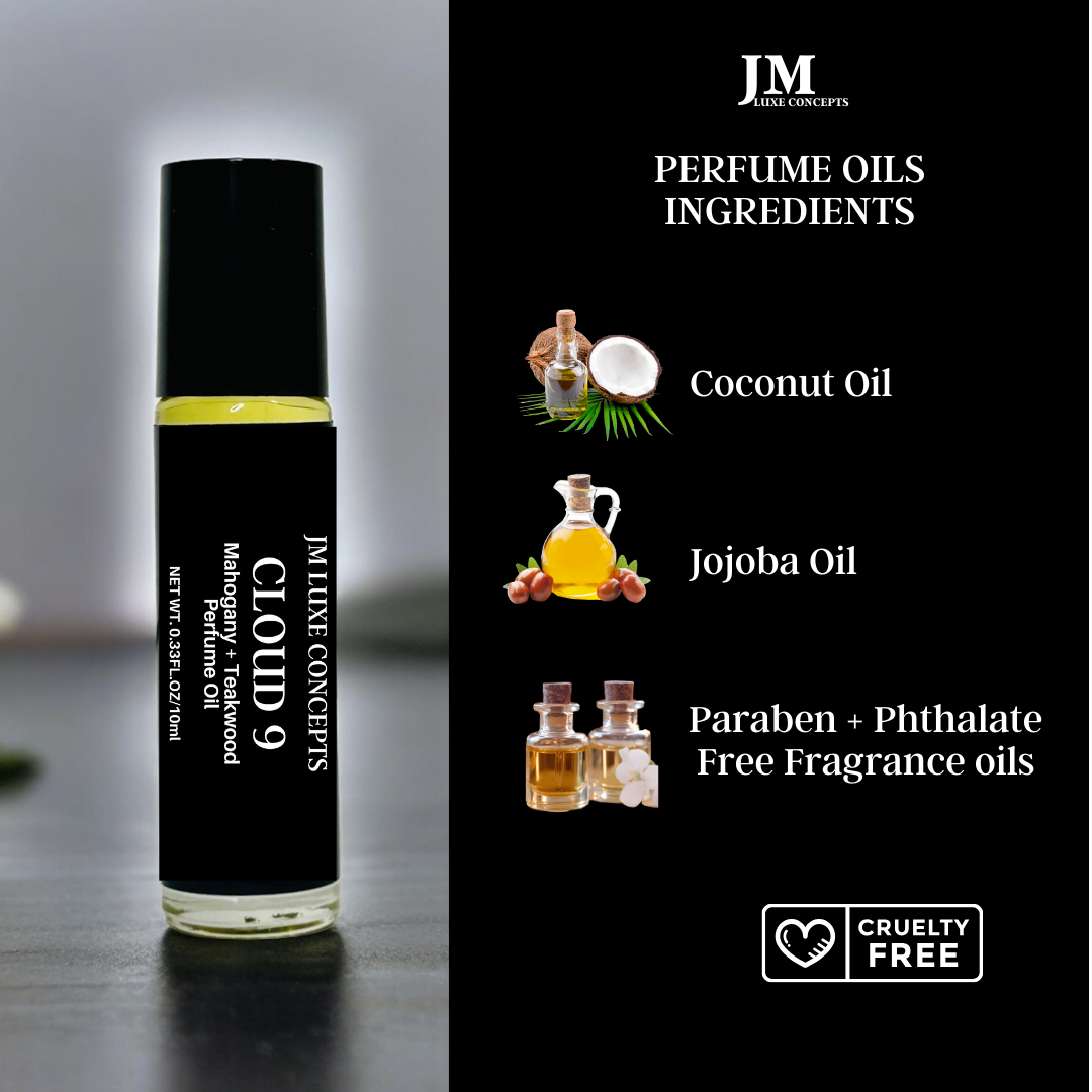 Mahogany + Teakwood Scented Perfume Oil – Rich, Woody & Masculine Fragrance, 10ml