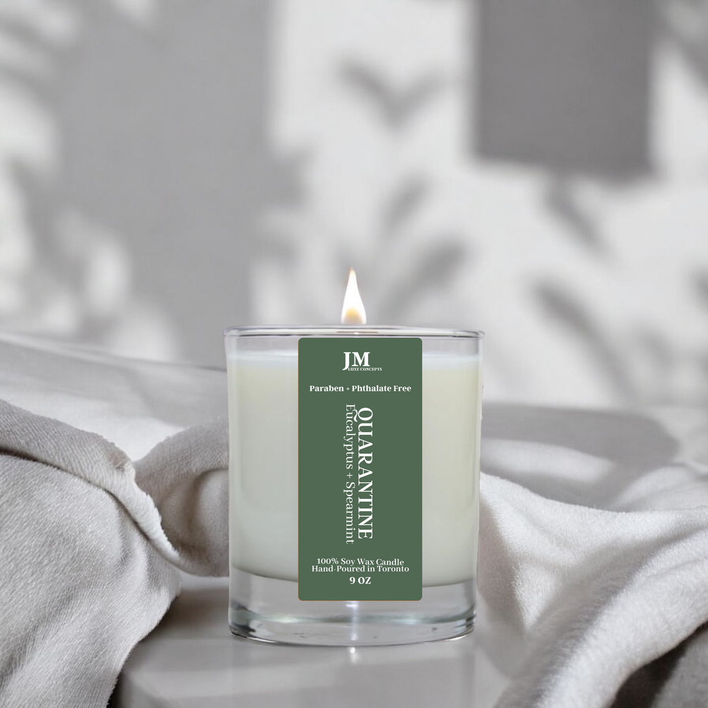 Eucalyptus and Spearmint Soy Wax Scented Candle - Quarantine