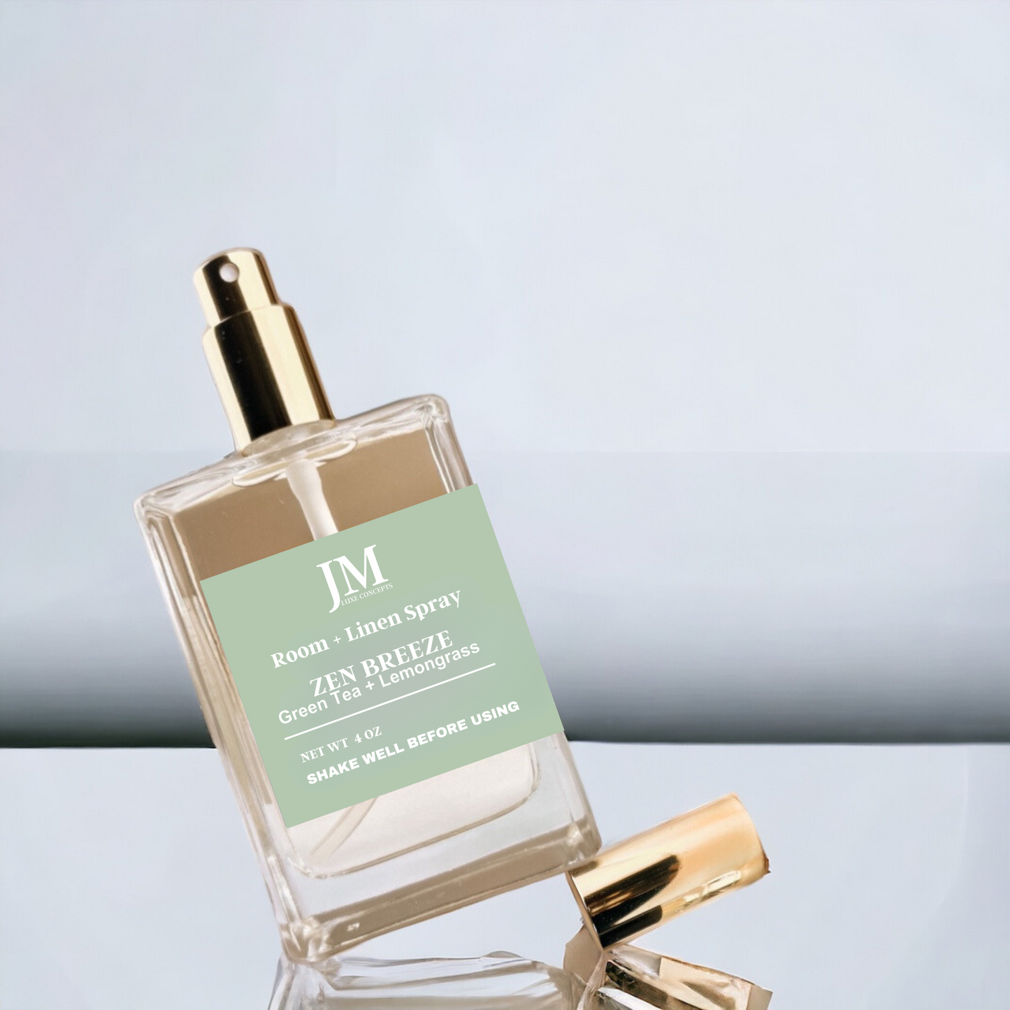 Green Tea & Lemongrass Room & Linen Spray – Fresh, Aromatic & Uplifting, 4oz