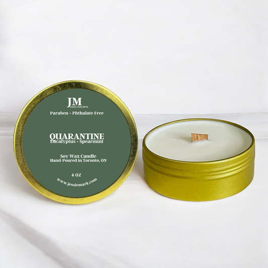 Eucalyptus and Spearmint Scented Travel Tin Candle - Quarantine