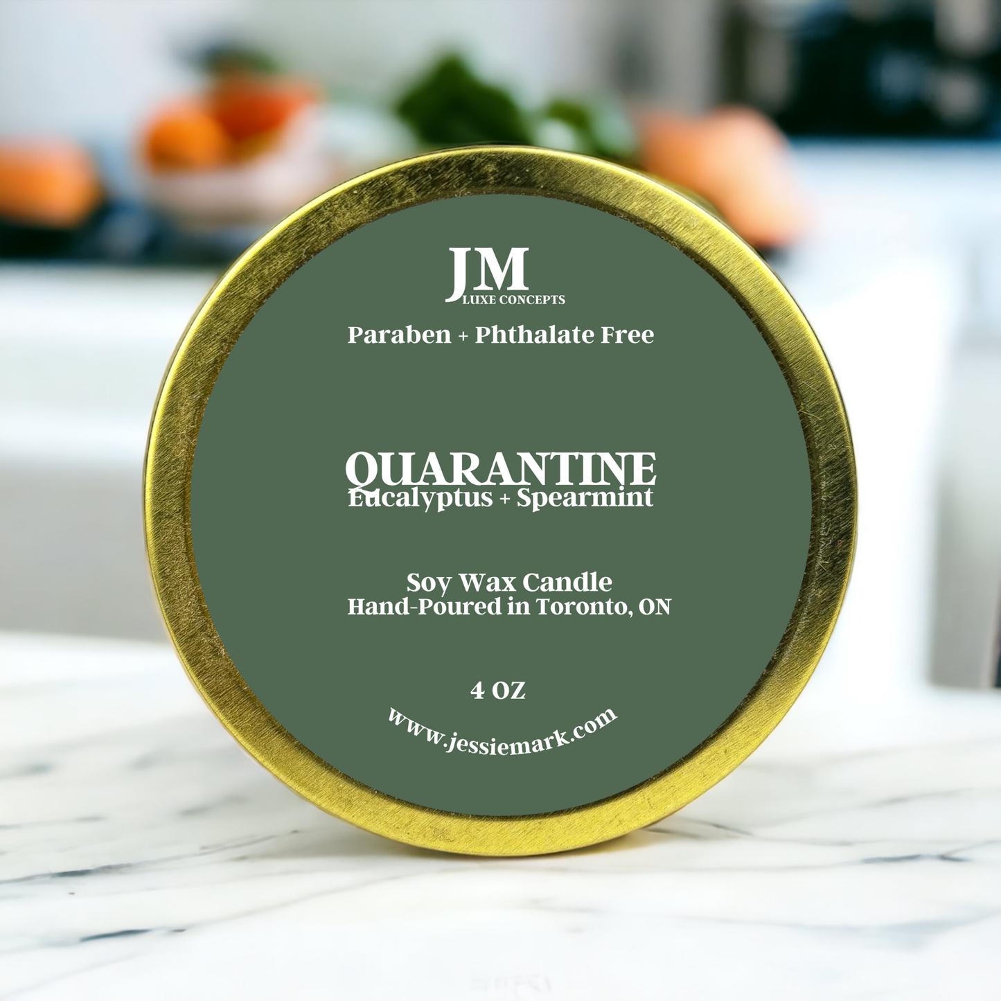 Eucalyptus and Spearmint Scented Travel Tin Candle - Quarantine