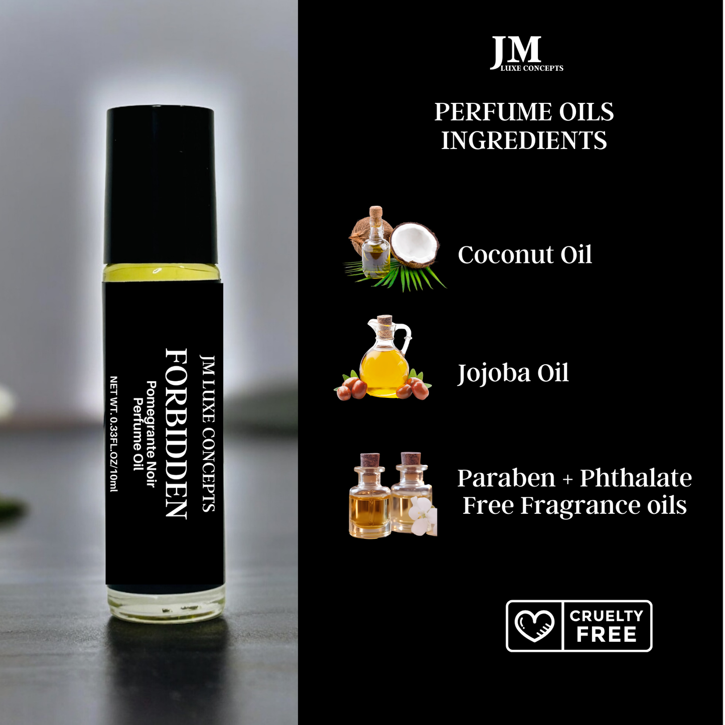 Pomegranate Noir Scented Perfume Oil – Exotic, Fruity & Warm Fragrance, 10ml