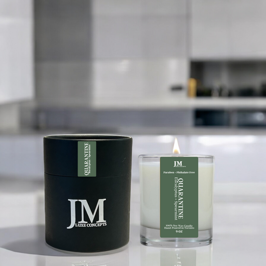 Eucalyptus and Spearmint Soy Wax Scented Candle - Quarantine