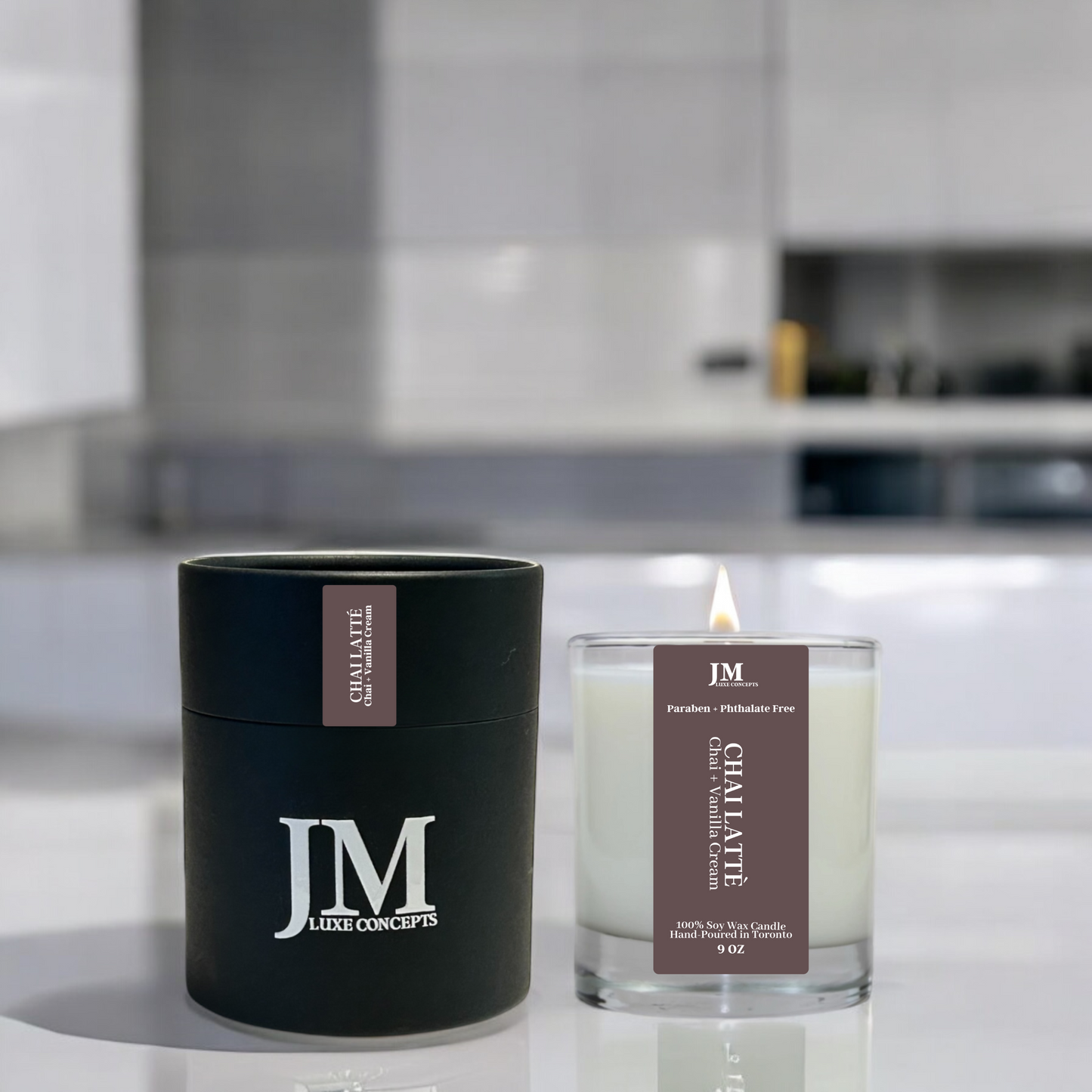 hai + Vanilla Cream Scented Soy Candle with Wooden Wick – Spicy, Creamy & Inviting, 9oz