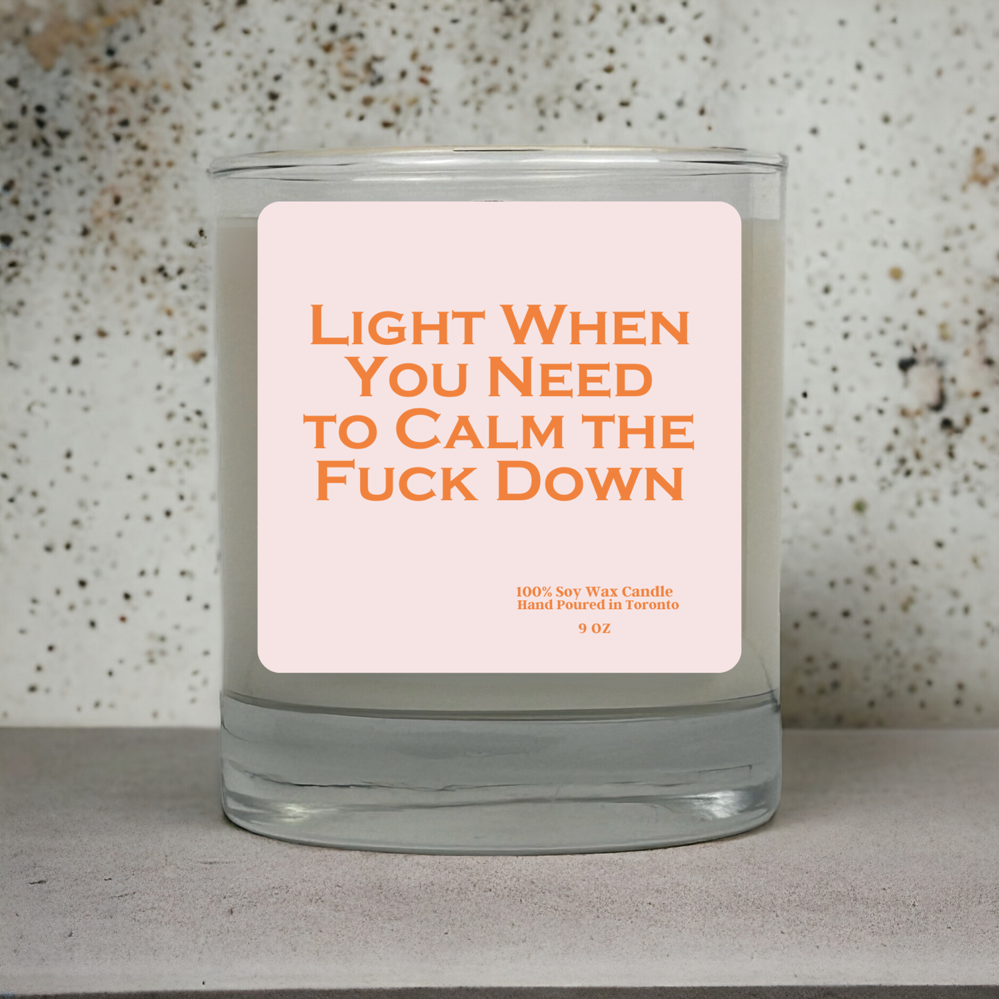 Light When You Want to Calm the F*ck Down | Soy Wax Candle with Wooden Wick