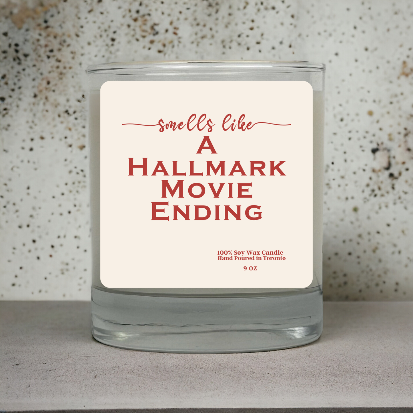 Smells Like a Hallmark Movie Ending Candle – Cozy Holiday Scented Soy Candle Gift