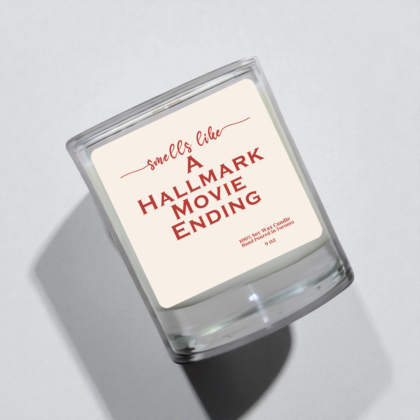 Smells Like a Hallmark Movie Ending Candle – Cozy Holiday Scented Soy Candle Gift