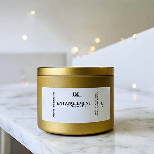 Brown Sugar + Fig Scented Tin Candle - Entanglement