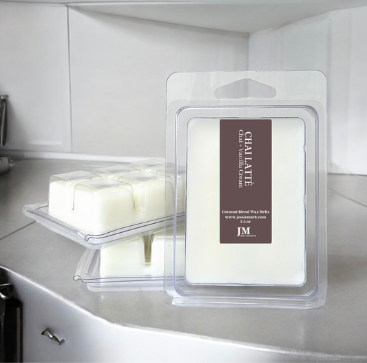 Chai + Vanilla Cream Luxury Handmade, Highly Scented, Coconut wax blend Wax Melts