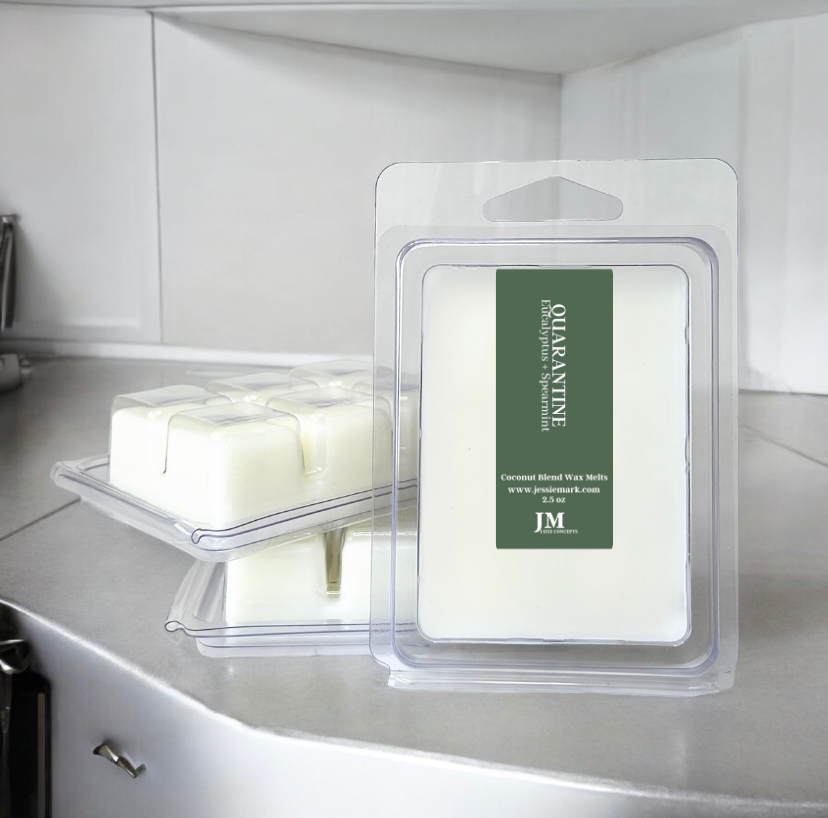 Eucalyptus + Spearmint Scented, Luxury Handmade, Highly Scented, Coconut wax blend Wax Melts,